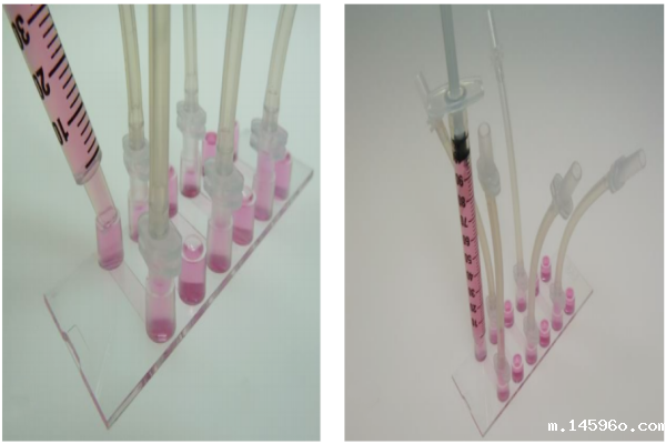 测试达标的鲁尔接头才能将载玻片连接到灌注装置？