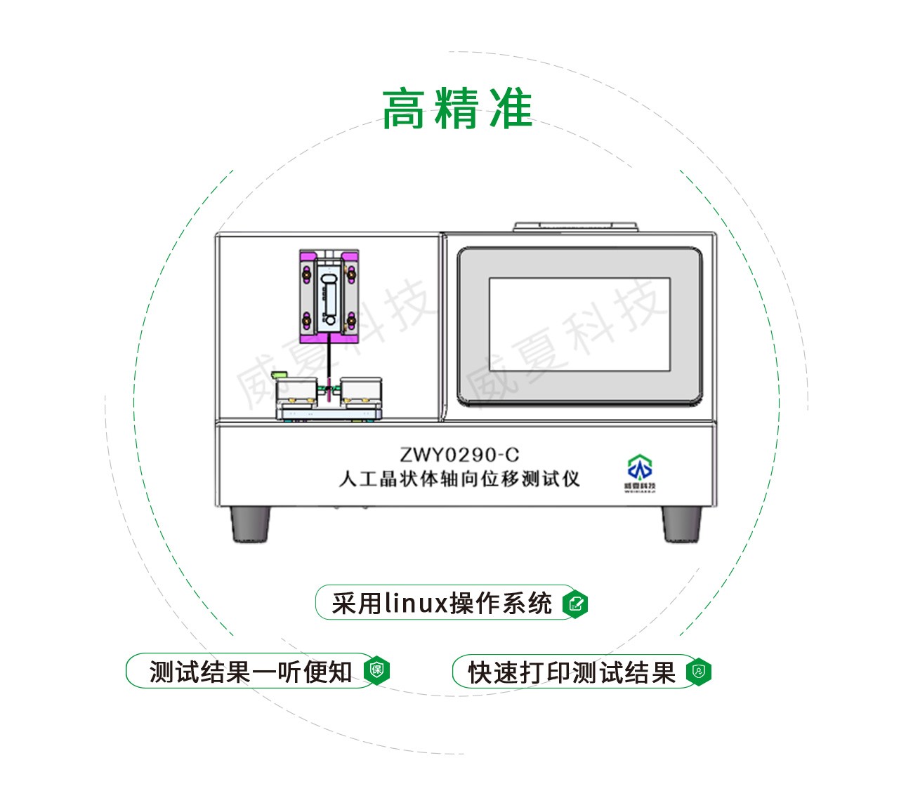人工晶状体轴向位移测试仪